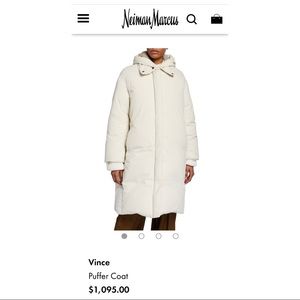 NWT Vince Puffer Coat (Current Season)